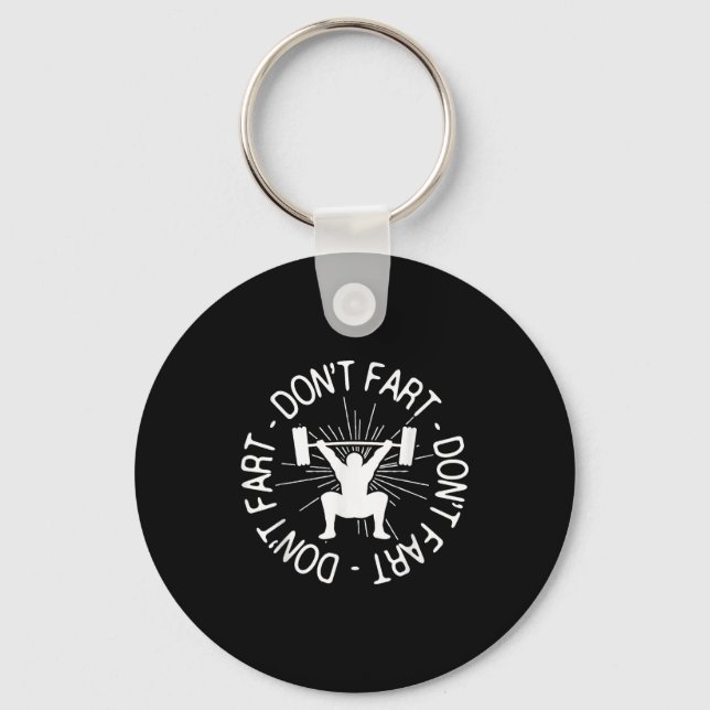 Chaveiro Dont Far Funny Fitness Gym Gift  (Frente)