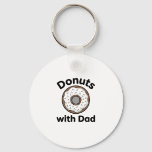 Chaveiro Donuts Com O Papai Design De Camisa De Donut Vinta