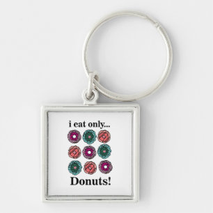Chaveiro Donuts Eu Como Apenas Donuts