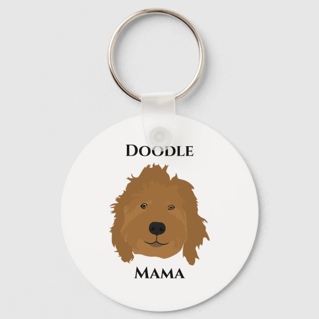 Chaveiro Doodle Mama Goldendoodle (Frente)