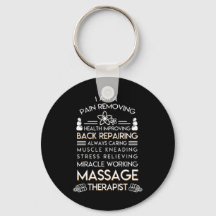 Chaveiro Dor do terapeuta da massagem que remove a saúde