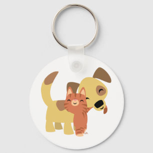 Chaveiro dos desenhos animados do gatinho & do