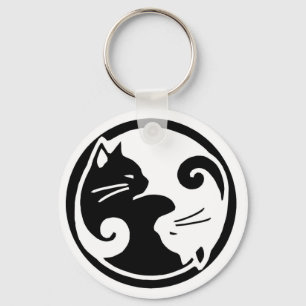 Chaveiro dos gatos de Yin Yang