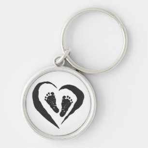 Chaveiro dos pés do bebê