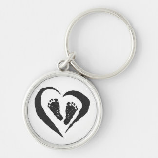 Chaveiro dos pés do bebê