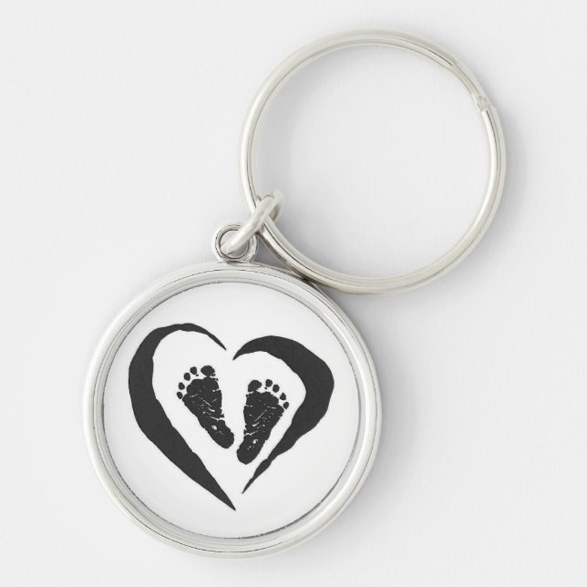 Chaveiro dos pés do bebê (Frente)