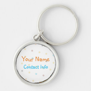 Chaveiro Dots 'n' Stripes ID tag