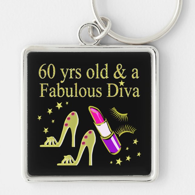 CHAVEIRO DOURADO 60 ANOS DE IDADE E DIVA FABULOSA (Frente)