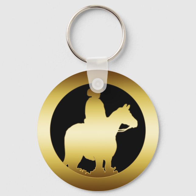CHAVEIRO DOURADO CAVALO E CORREDOR (Frente)