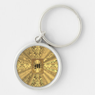 Chaveiro Dourado damasco