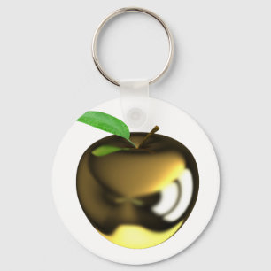 Chaveiro Dourado de Apple