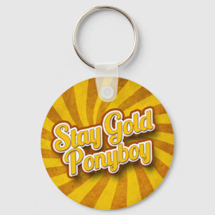Chaveiro Dourado de Ponyboy da estada