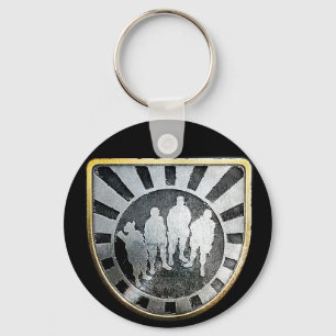 Chaveiro Dourado do Pin do pelotão