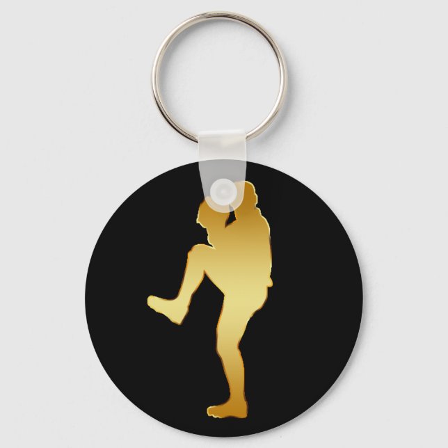 CHAVEIRO DOURADO JOGADOR BASEBALL (Frente)