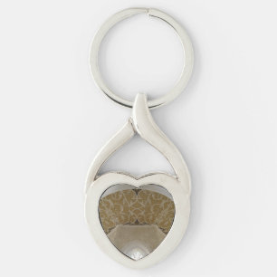 Chaveiro Dourado Motif Heart String