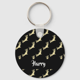 Chaveiro Dourados morcegos em preto