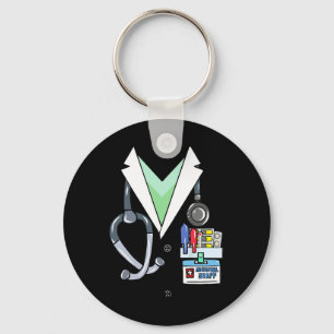 Chaveiro Doutor White Lab Casaco Costume Halloween Médico