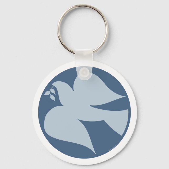 Chaveiro Dove of Peace Sign (Frente)