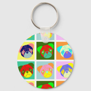 Chaveiro Doze Cães Coloridos