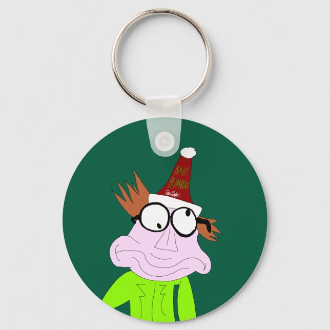 Chaveiro Dr. LeBrick Bah Humbug natal (Frente)