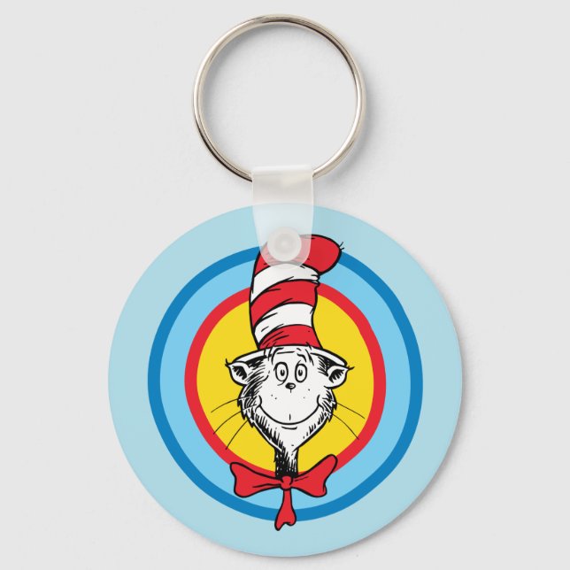 Chaveiro Dr. Seuss | Gato no Chapéu Gráfico da Cabeça (Frente)