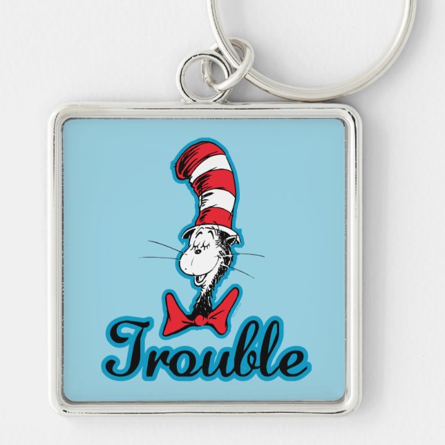 Chaveiro Dr. Seuss | Gato no Hat Trouble (Frente)