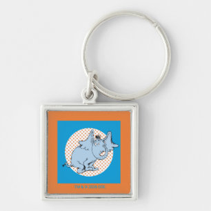 Chaveiro Dr. Seuss Horton Ouve Um Quem Pontos Polka Laranja