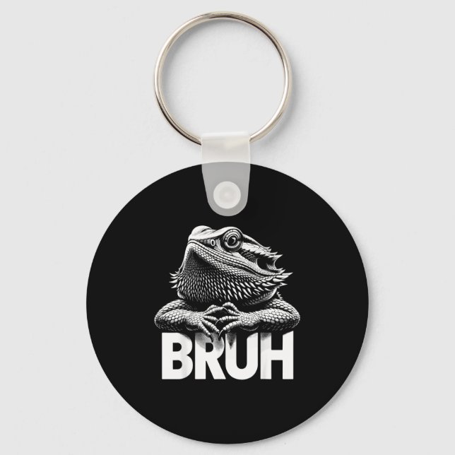 Chaveiro Dragão Barbudo Bruh (Frente)