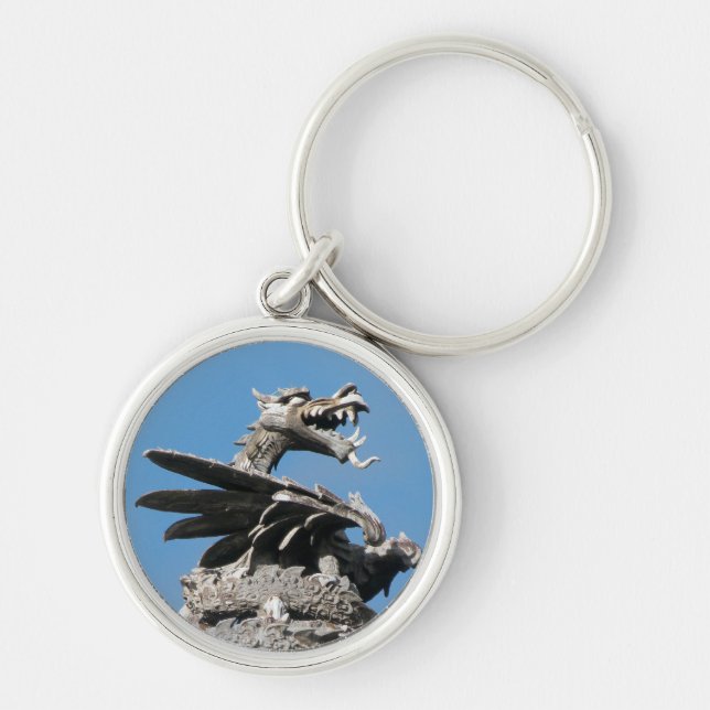 Chaveiro Dragão, City Hall Cardiff, País de Gales, Reino Un (Frente)