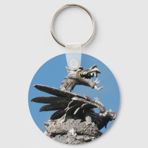 Chaveiro Dragão, City Hall Cardiff, País de Gales, Reino Un