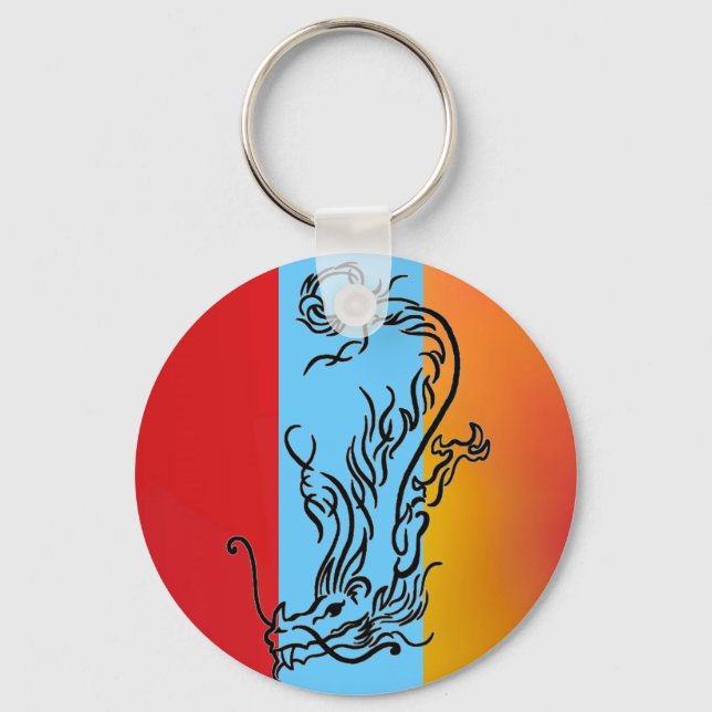 Chaveiro Dragão de mergulho (Frente)
