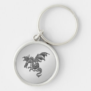 Chaveiro Dragão de Prata
