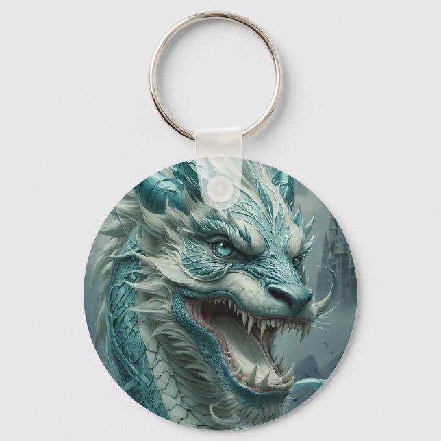 Chaveiro Dragão de Tempestade Epic Blue (Frente)