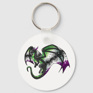 Chaveiro Dragão do Orgulho AroAce