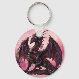 Chaveiro Dragão Flor   Dragão de Fantasia Botânica