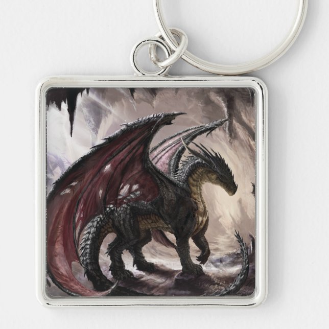 Chaveiro Dragão na Caverna (Frente)