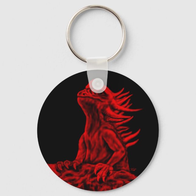 Chaveiro Dragão vermelho pequeno (Frente)