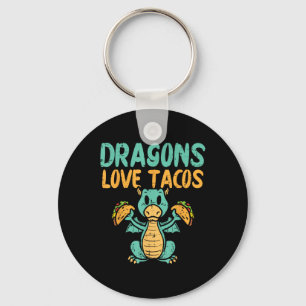 Chaveiro Dragon Love Tacos Cute Cinco De Mayo Comida mexica