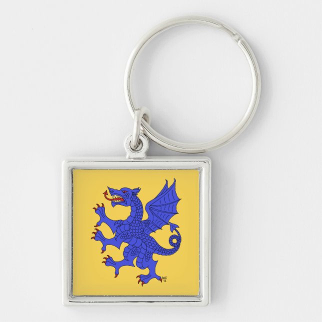 Chaveiro Dragon Rampant Azure (Frente)