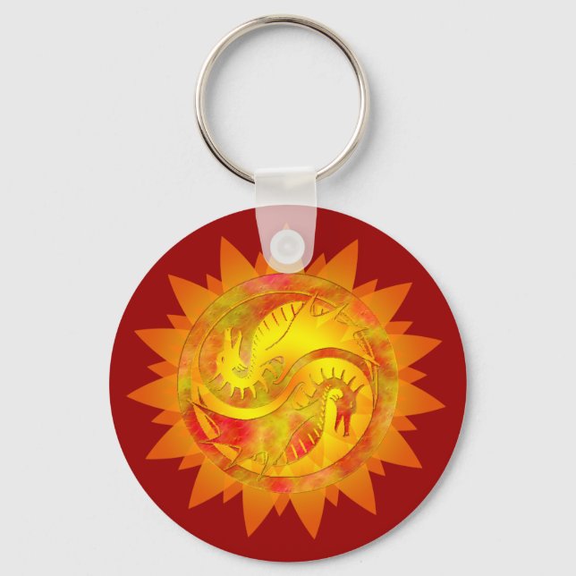 Chaveiro Dragon Yin Yang (Frente)