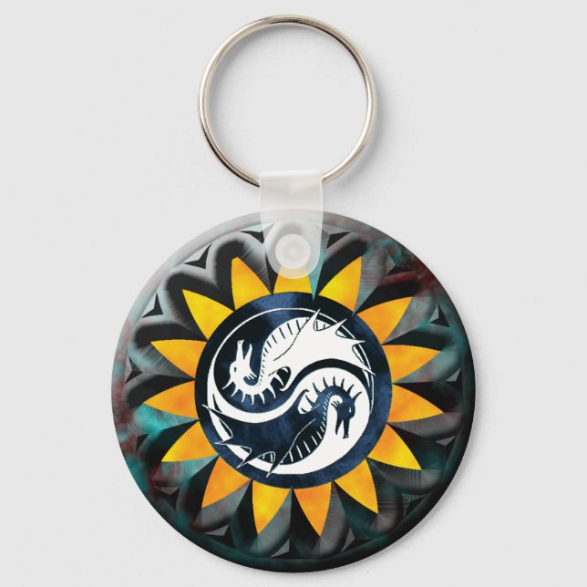 Chaveiro Dragon Yin Yang (Frente)