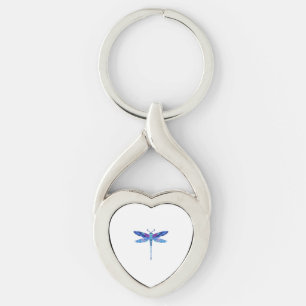 Chaveiro Dragonfly Blue desenho bonitinho