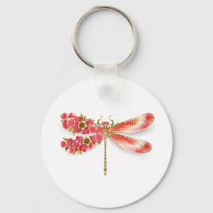 Chaveiro Dragonfly com joalheria sakura