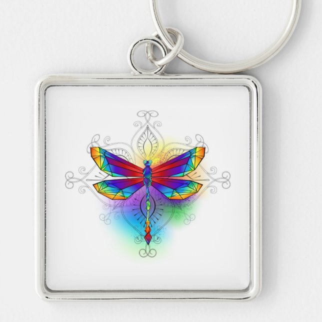 Chaveiro Dragonfly Poligonal (Frente)