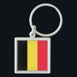 Chaveiro Drapeau Belgique Tricolore<br><div class="desc">Drapeau de la Belgique tricolore: "L'union fait la force" ("Eendracht maakt macht" en néerlandais et "Einigkeit macht stark" en allemand).</div>