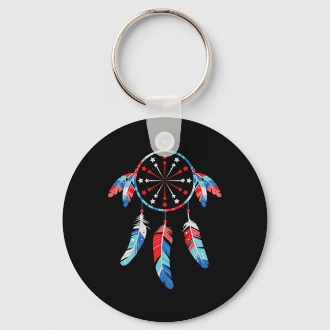 Chaveiro Dream Catcher Wind Chimes 4 De Julho (Frente)
