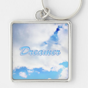 Chaveiro Dreamer Puffy White Clouds and Blue Sky