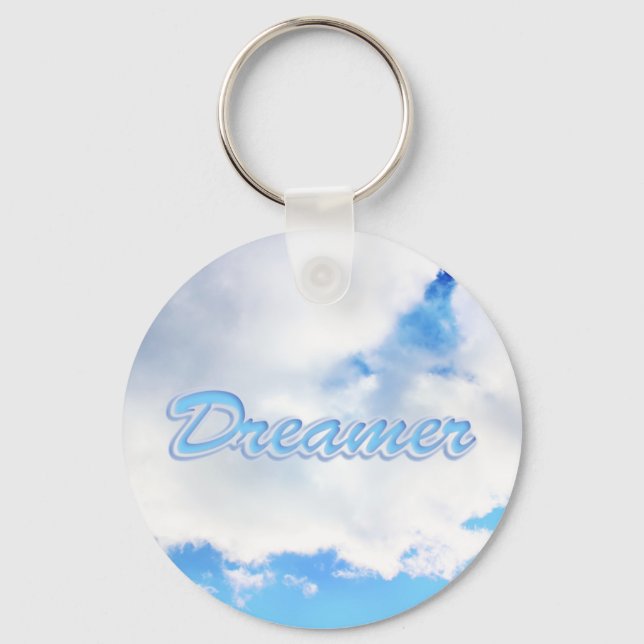 Chaveiro Dreamer Puffy White Clouds e Blue Sky (Frente)