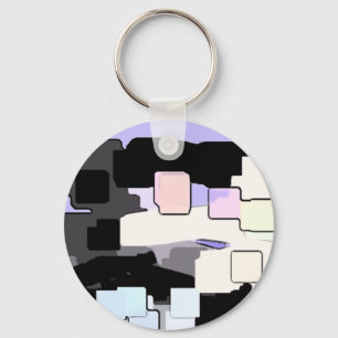 Chaveiro "Dreaming Blue" Arte Geométrica