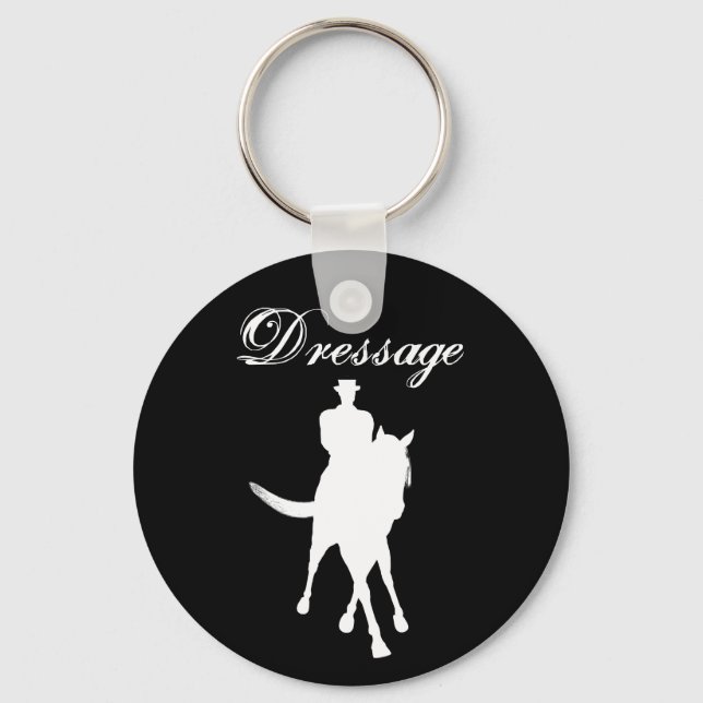 Chaveiro Dressage Horse Silhouette (Frente)